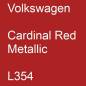 Preview: Volkswagen, Cardinal Red Metallic, L354.